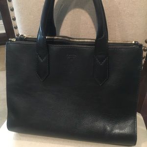 Fossil leather handbag